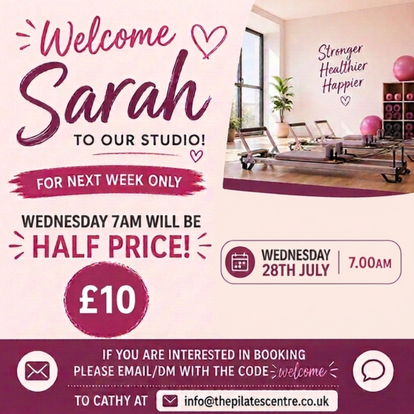 LAST COUPLE OF REFORMER SPOTS AT &pound;10 - Weds 29th July